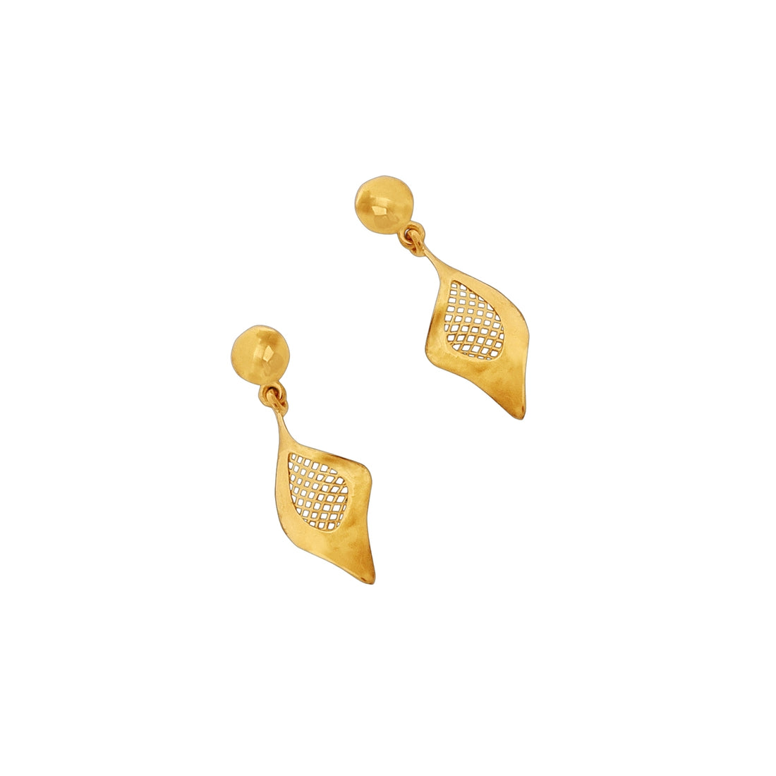 Gilded Lattice Earrings