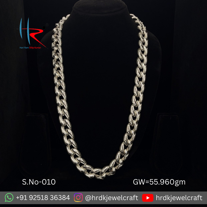 Silver Cuban Chain - S.No.010
