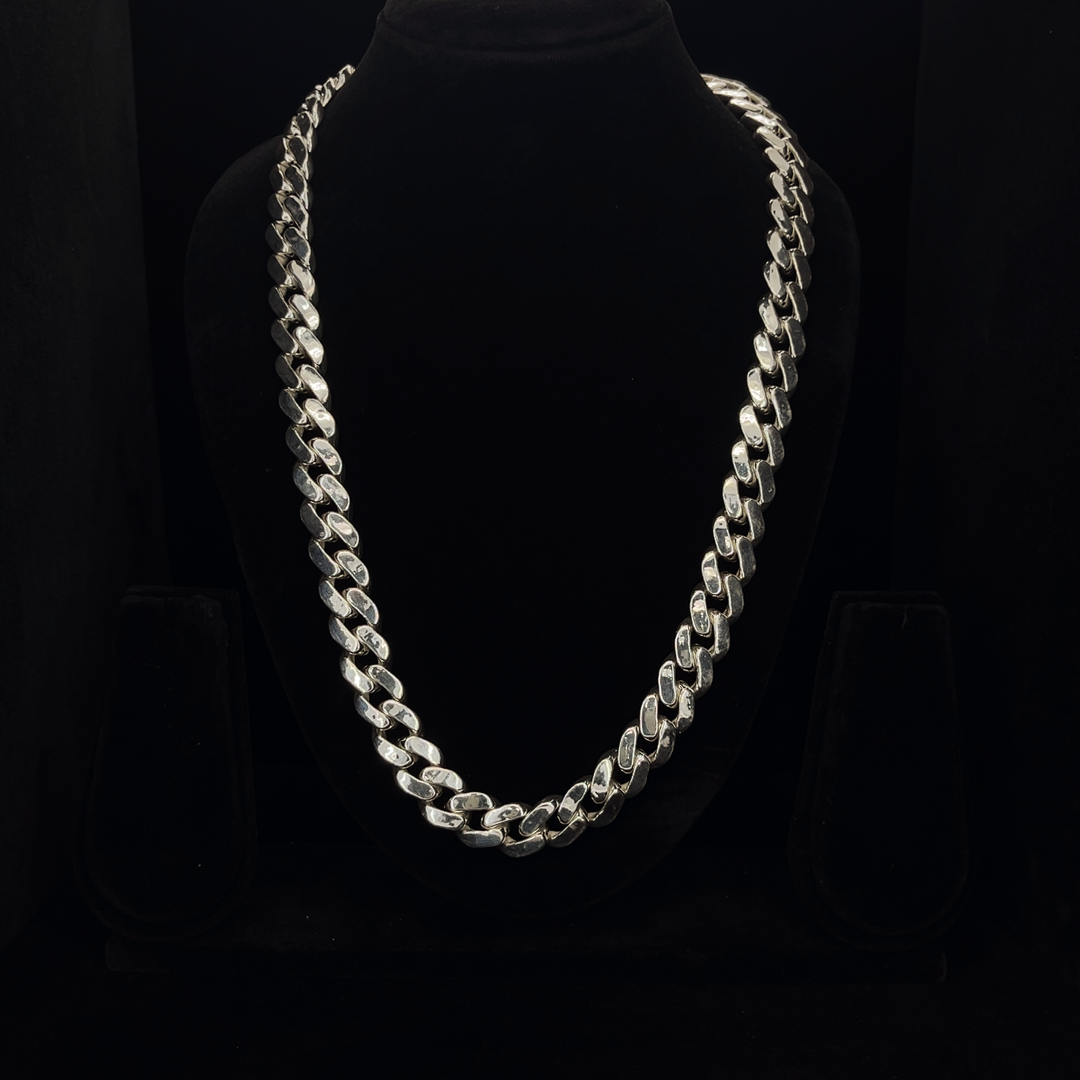 Silver Cuban Chain - S.No.002