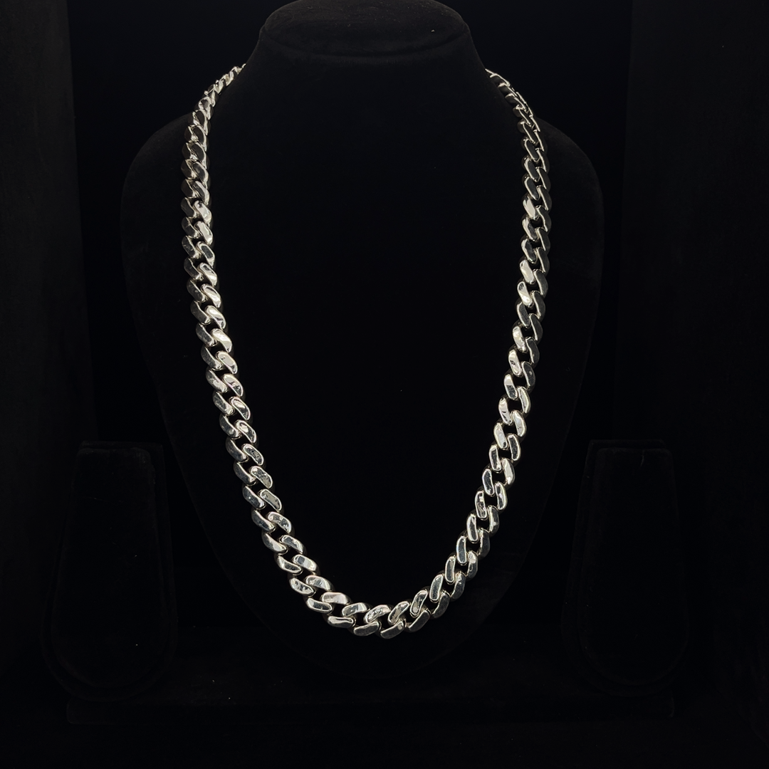 Silver Cuban Chain - S.No.004