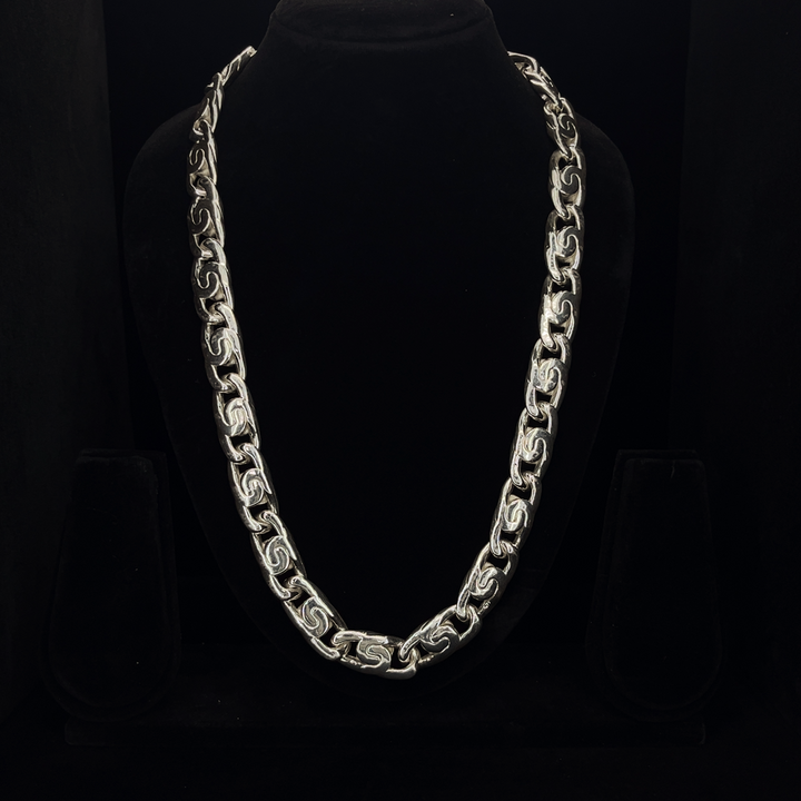 Silver Cuban Chain - S.No.005