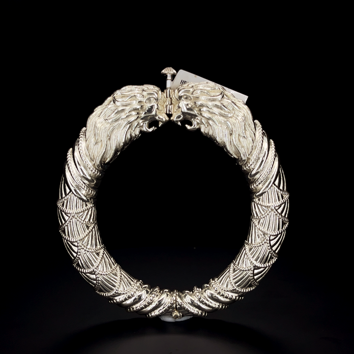 Silver Kada - Lion Design -S.No.006