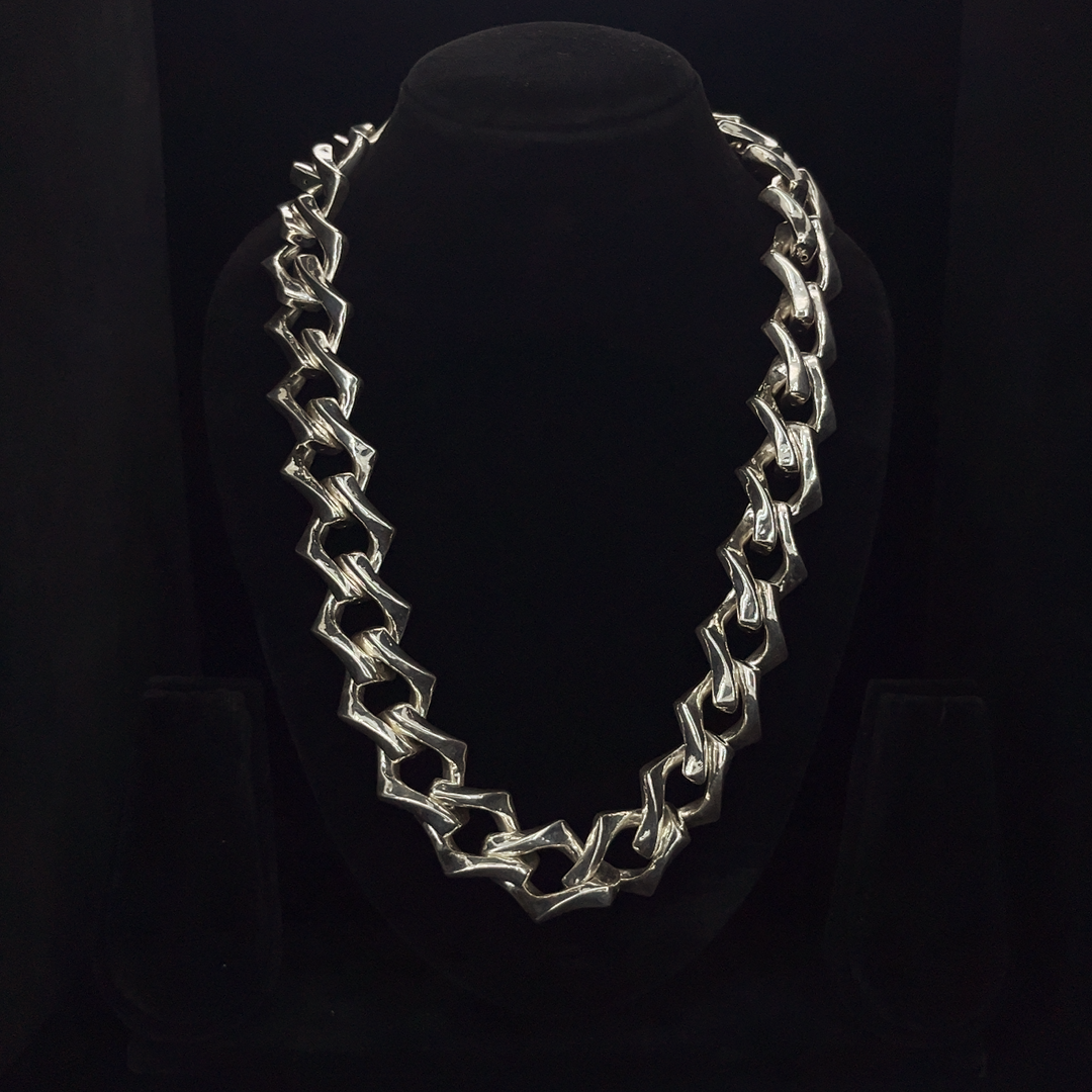 Silver Cuban Chain - S.No.007
