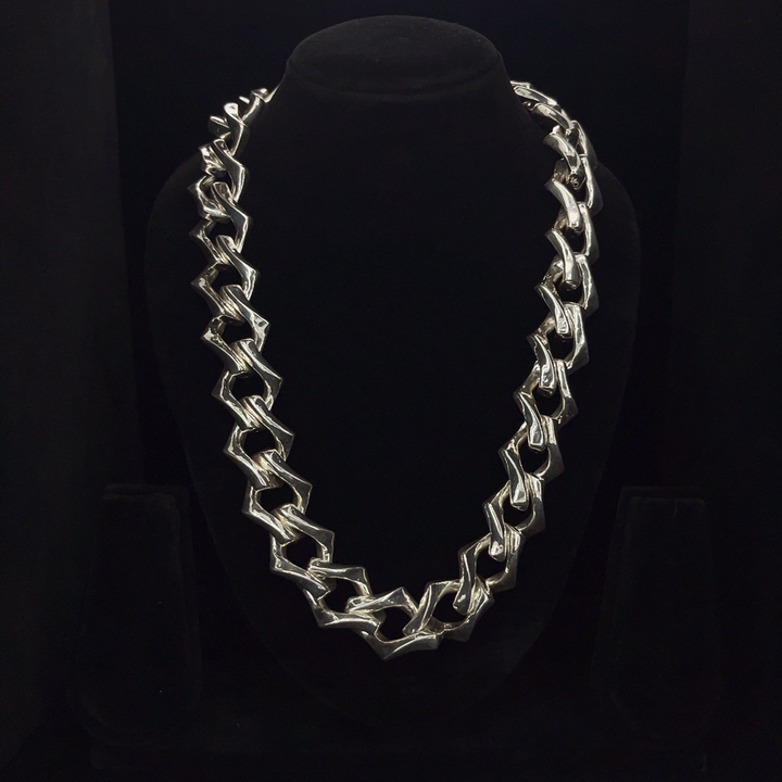 Silver Cuban Chain - S.No.007