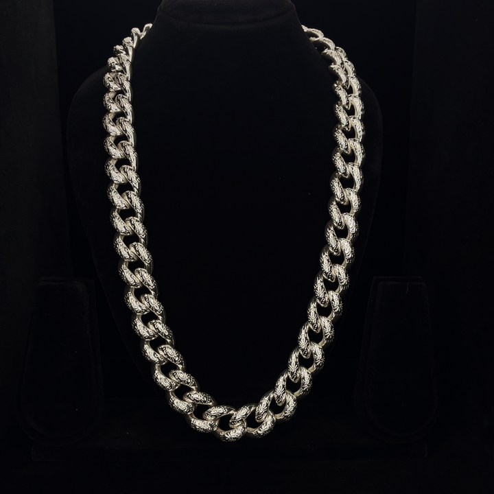 Silver Cuban Chain - S.No.009