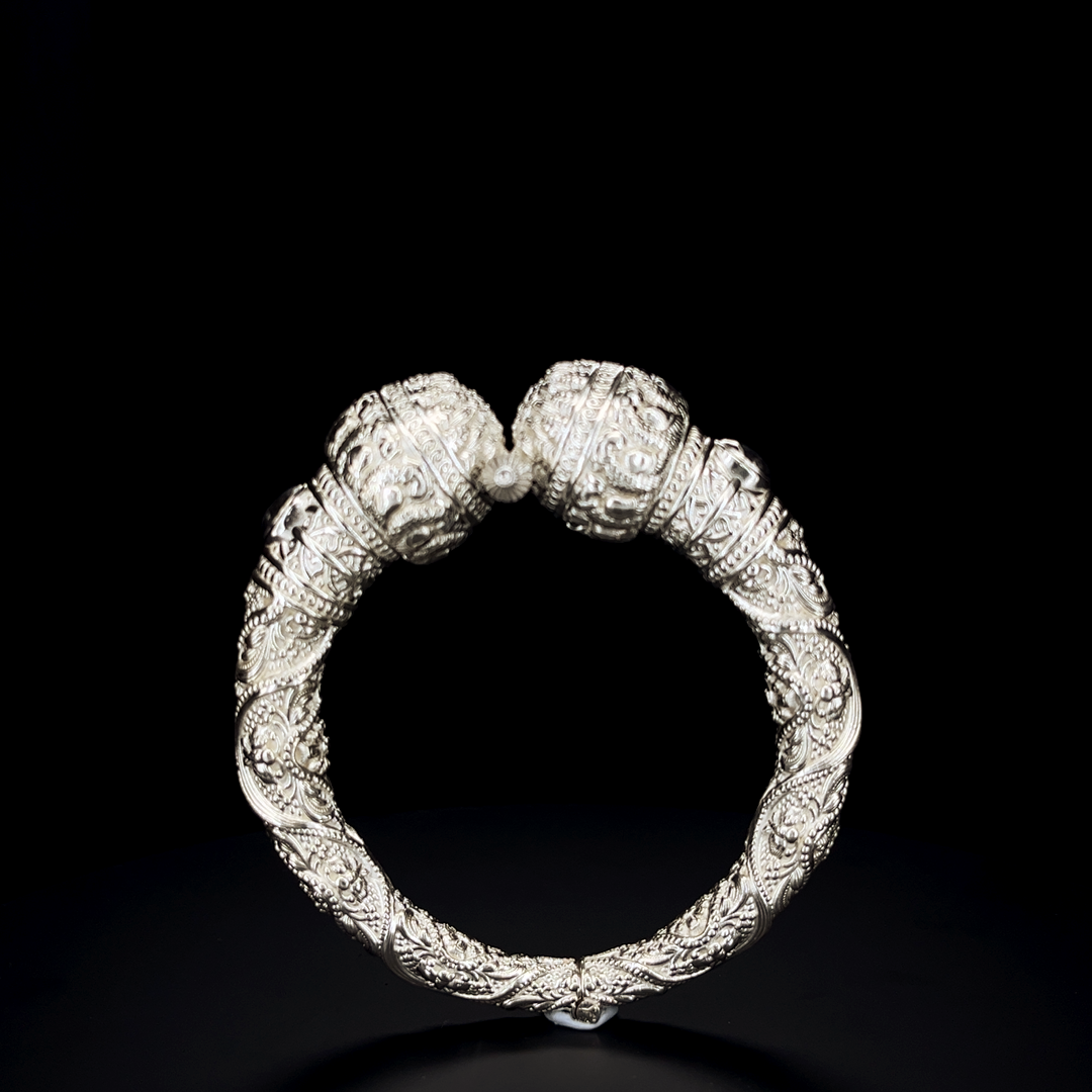 Silver Kada - Traditional Design - S.No.016