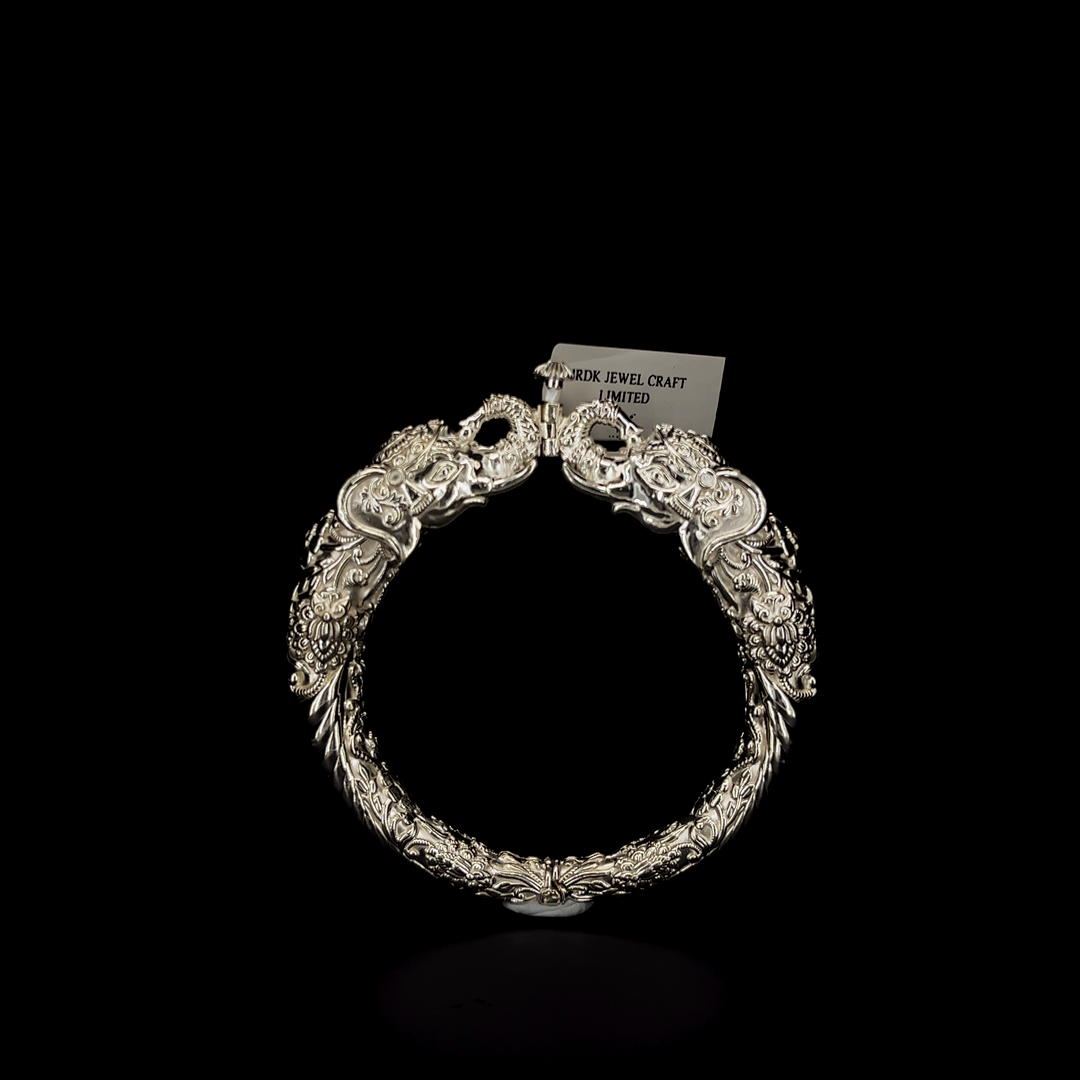 Silver Kada - Elephant Design - S.No.017