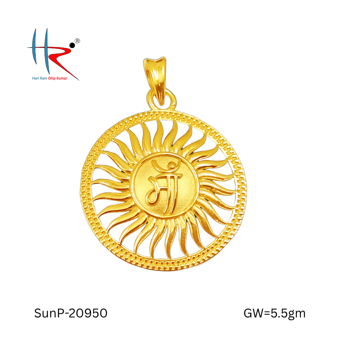 Sun Pendant-5.5gm-20950
