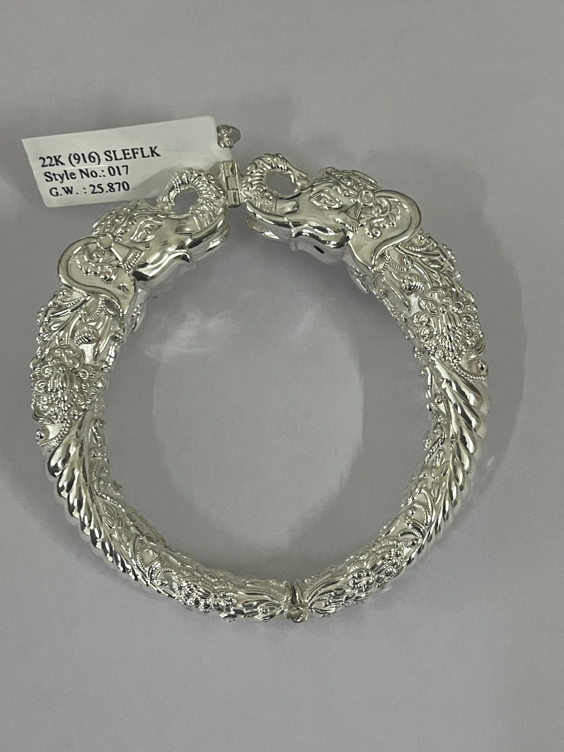 Rajsi Elephant Silver Kada