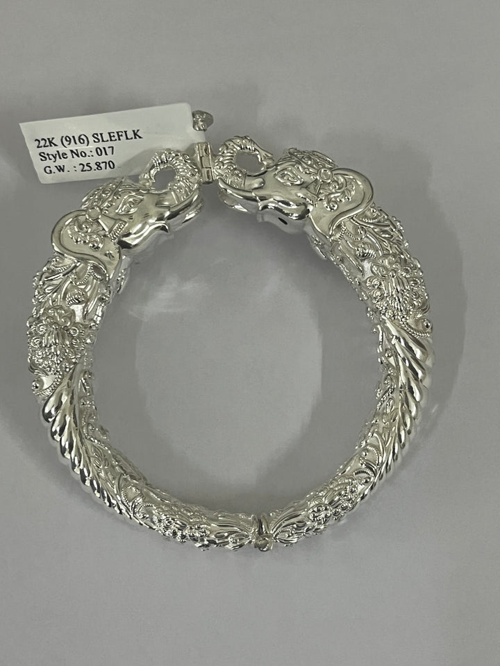 Rajsi Elephant Silver Kada