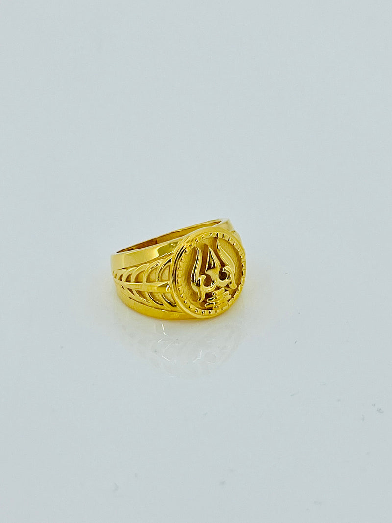 Trishul Round Ring