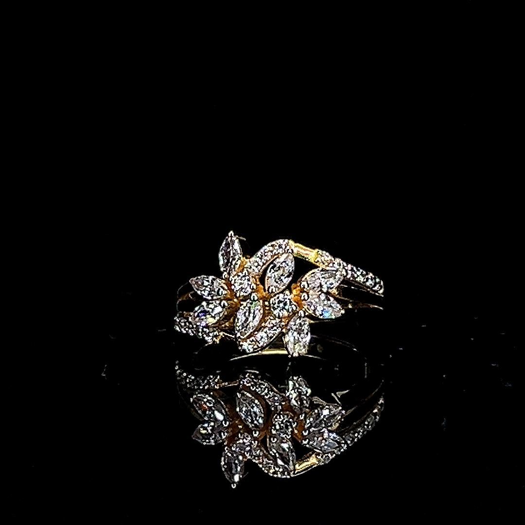 Diamond Blossom Ring