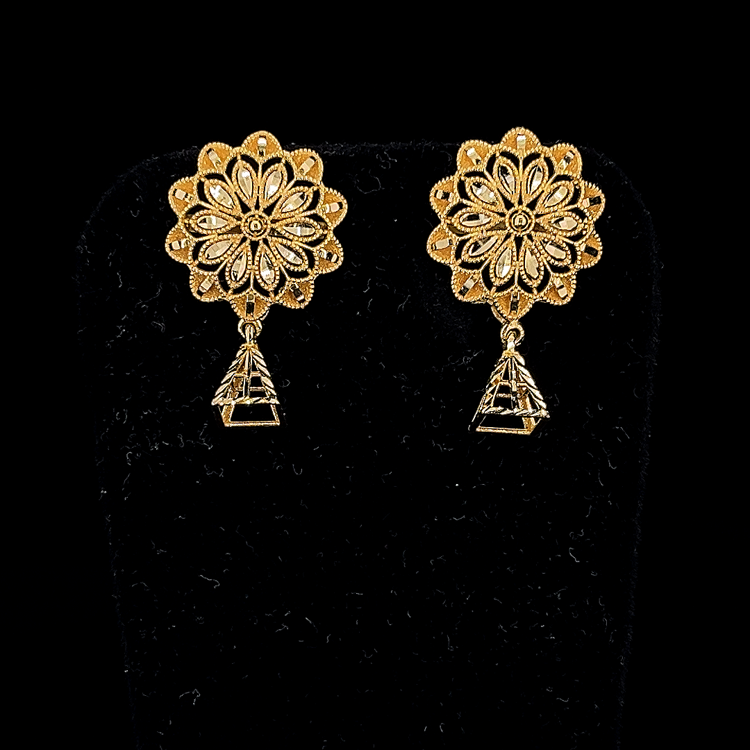 Kundan Flower Earrings