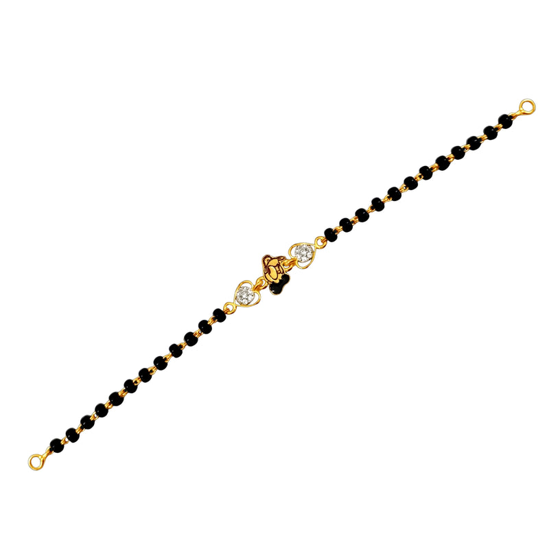 Papillon Pave Mangalsutra Bracelet