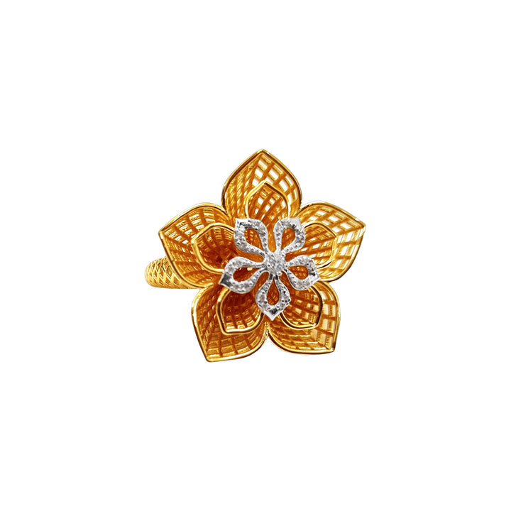 Net Gold Ring -19288