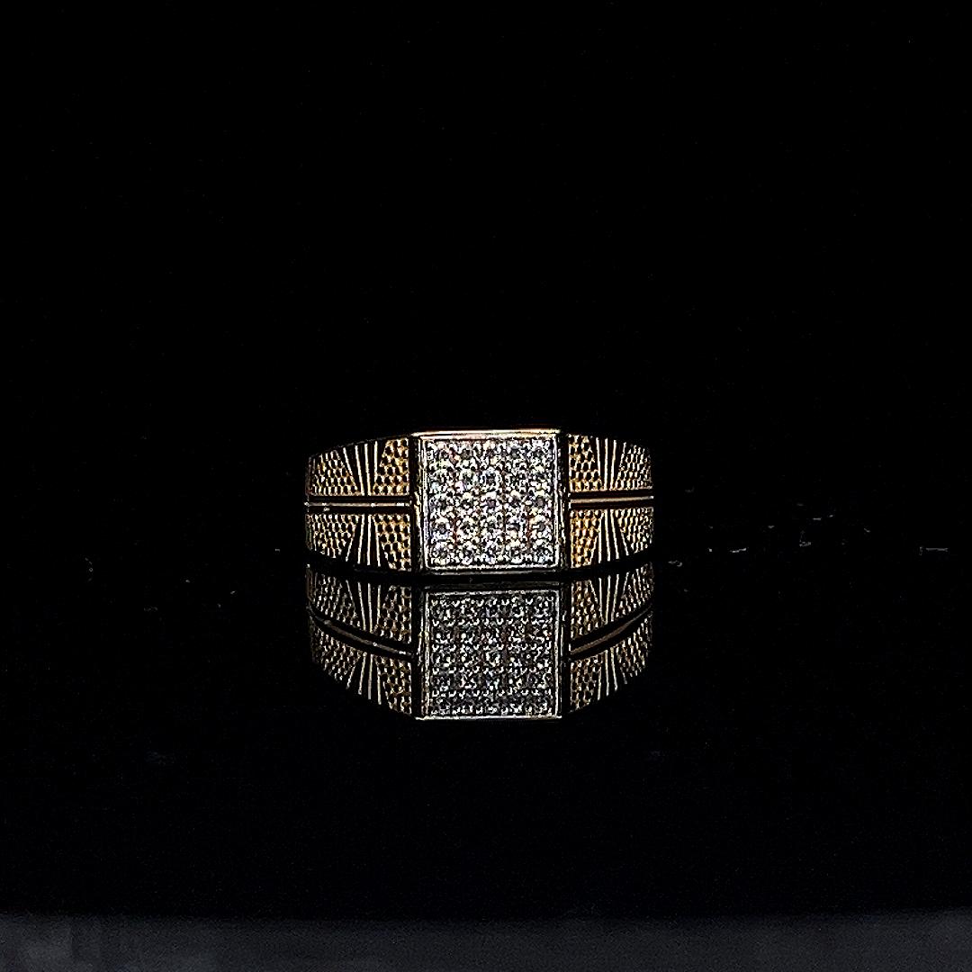 Grid Pave Ring
