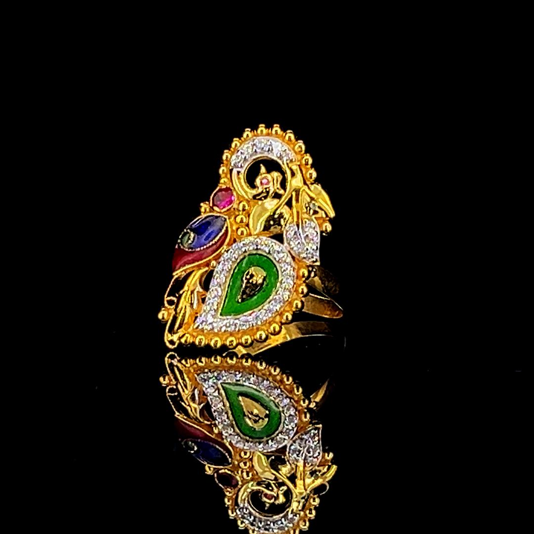 Peacock Ring -15017