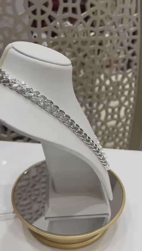 Silver Cuban Chain - S.No.001