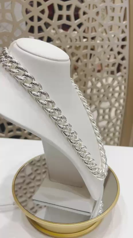 Silver Cuban Chain - S.No.009