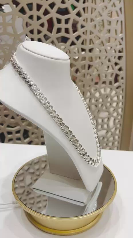 Silver Cuban Chain - S.No.003
